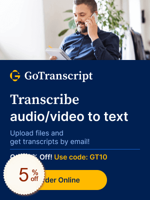 GoTranscript Discount Coupon Code