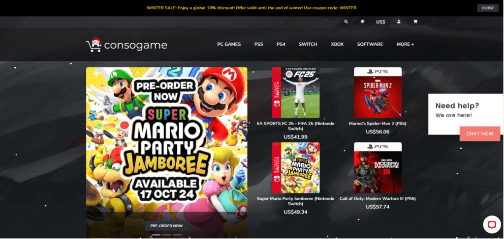 Consogame Screenshot