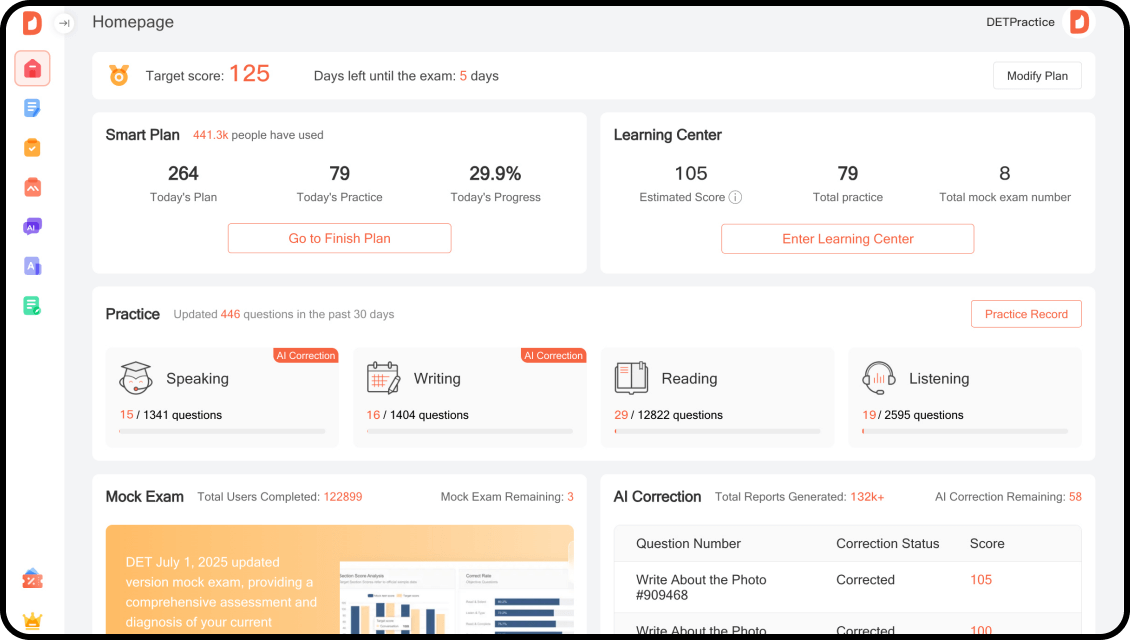 DET Practice Discount Coupon Code