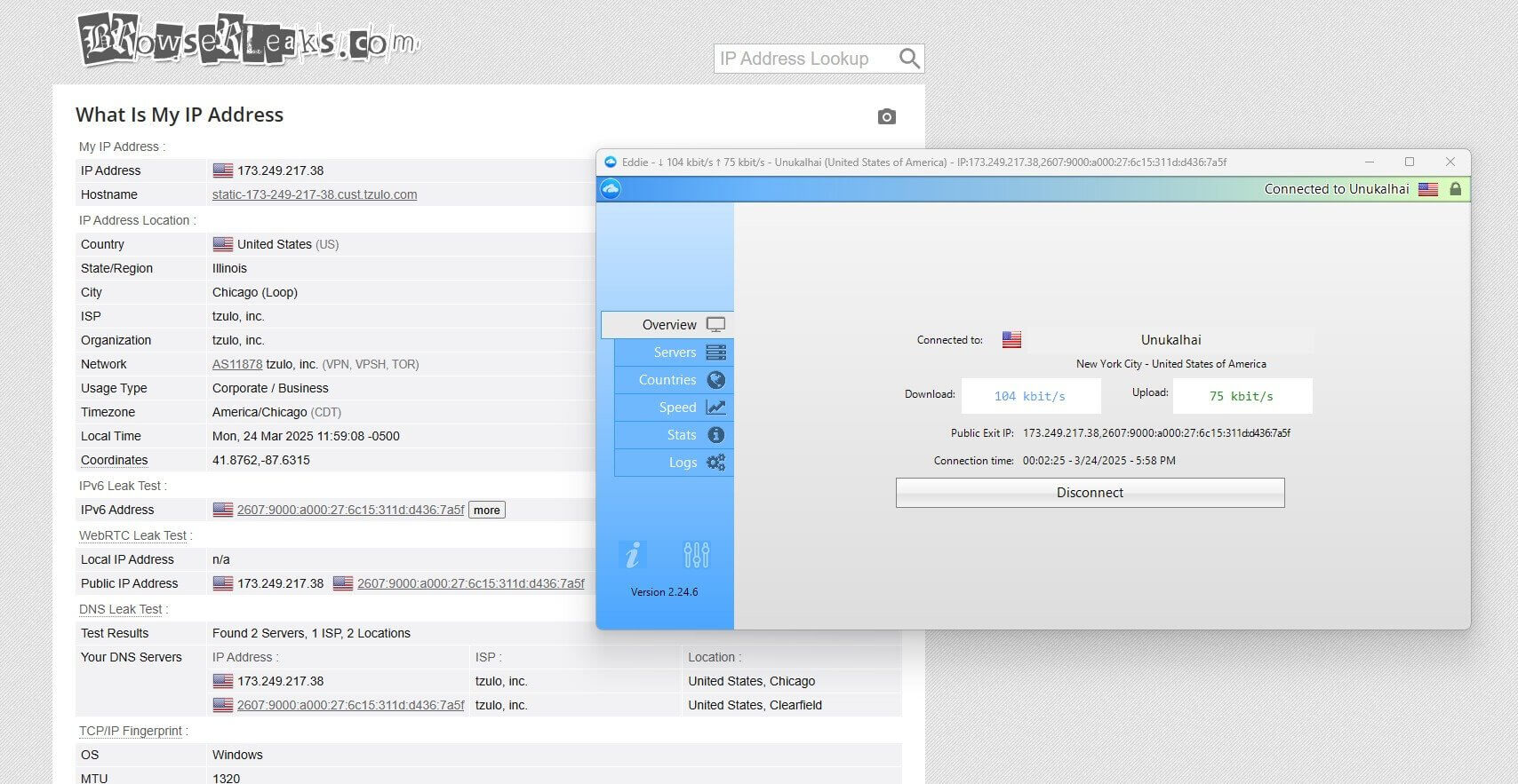 AirVPN Screenshot