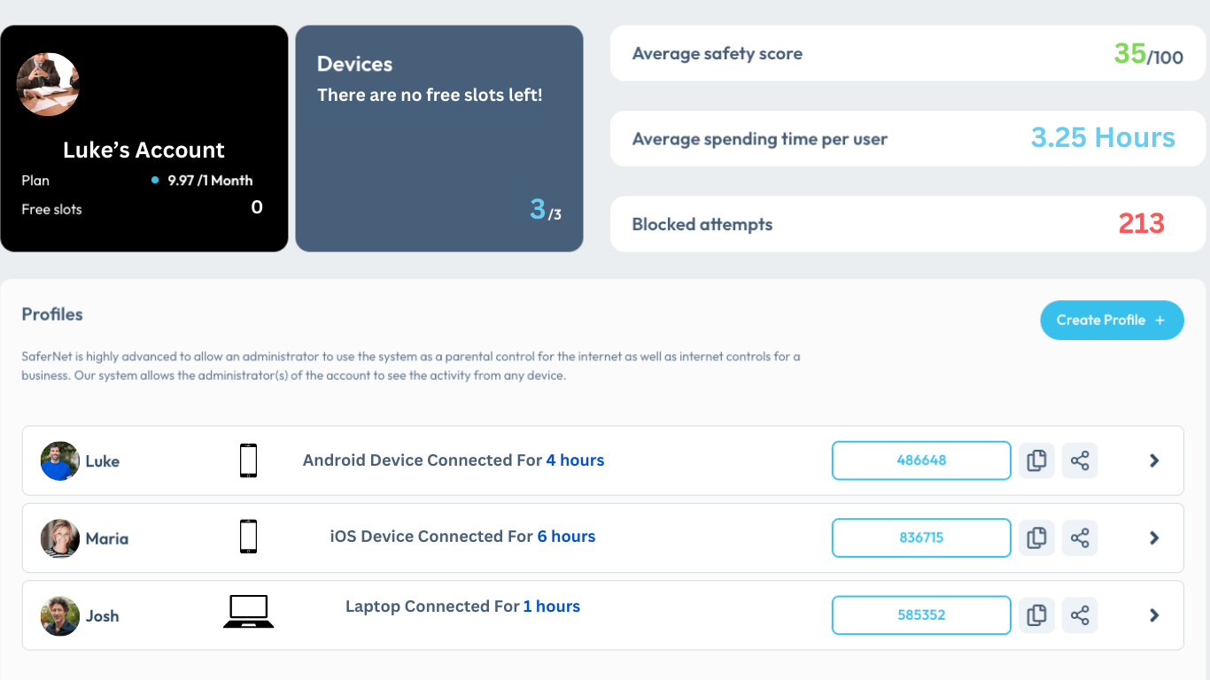 SaferNet VPN Screenshot