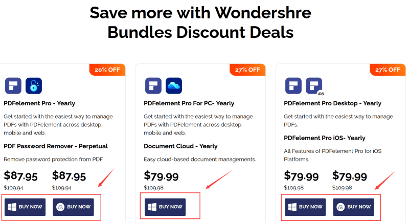 Wondershare PDFelement Bundle Discount