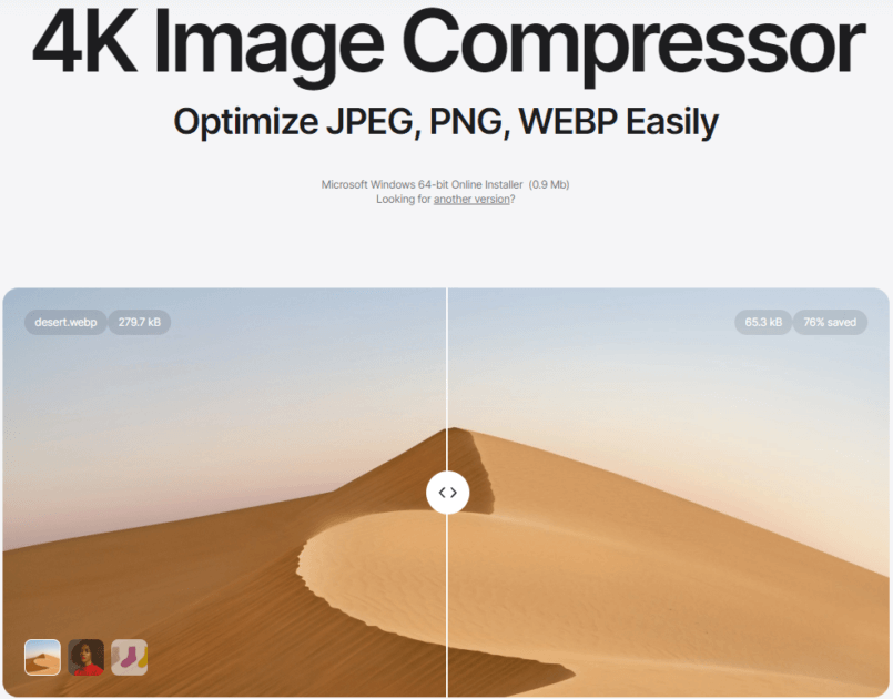 4K Image Compressor Screenshot