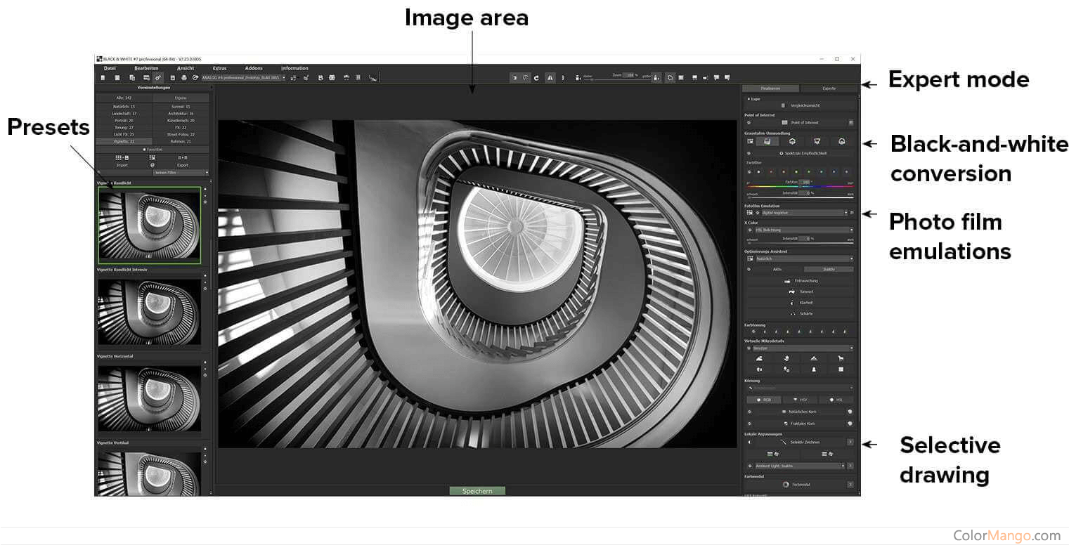 BLACK&WHITE projects Screenshot