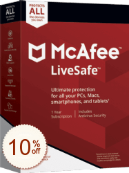 McAfee LiveSafe Discount Coupon Code