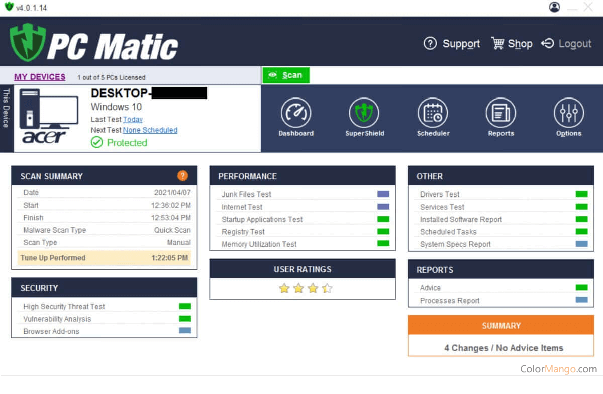 PC Matic Screenshot