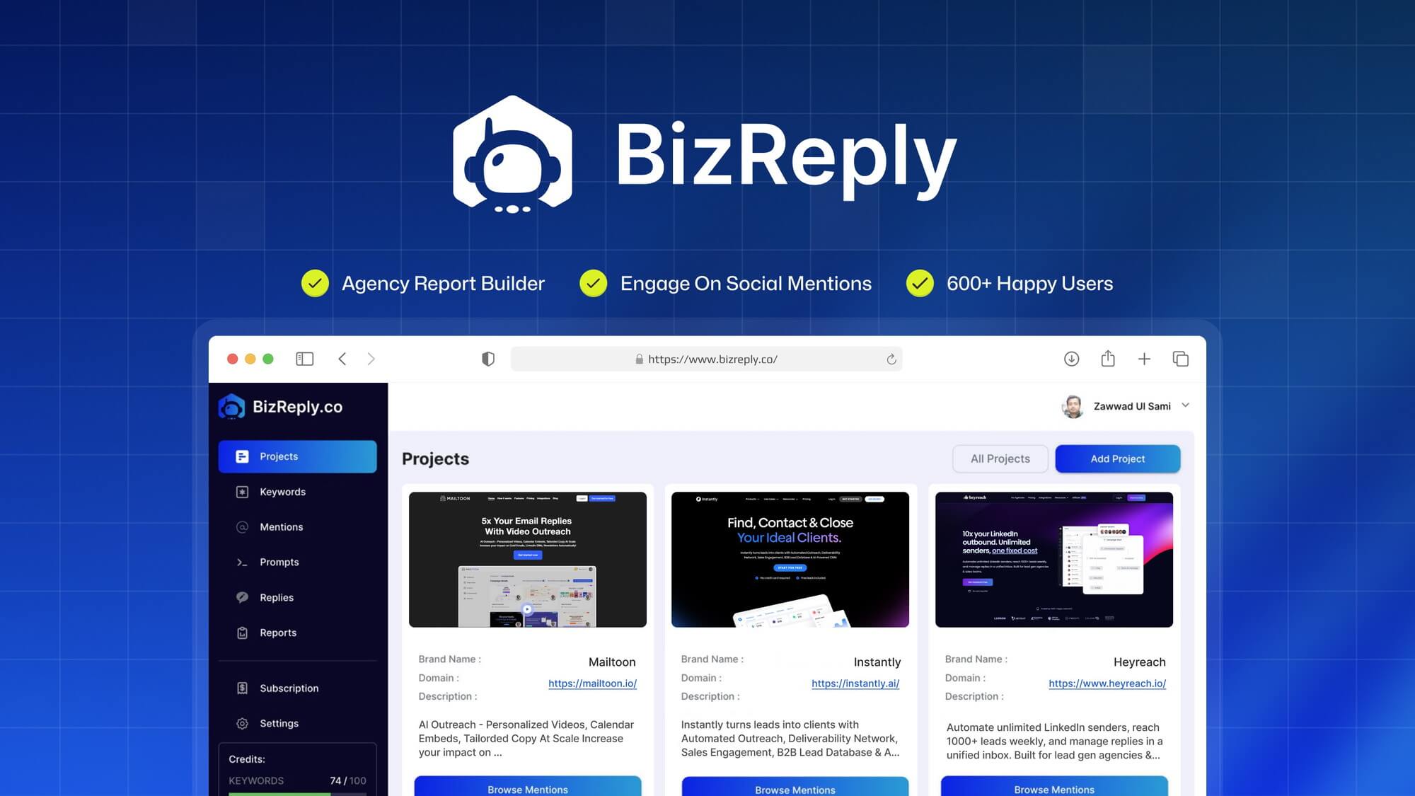 BizReply Screenshot