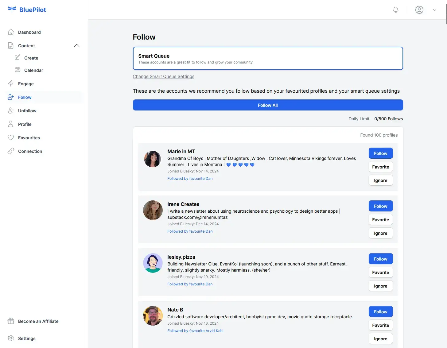 BluePilot Screenshot