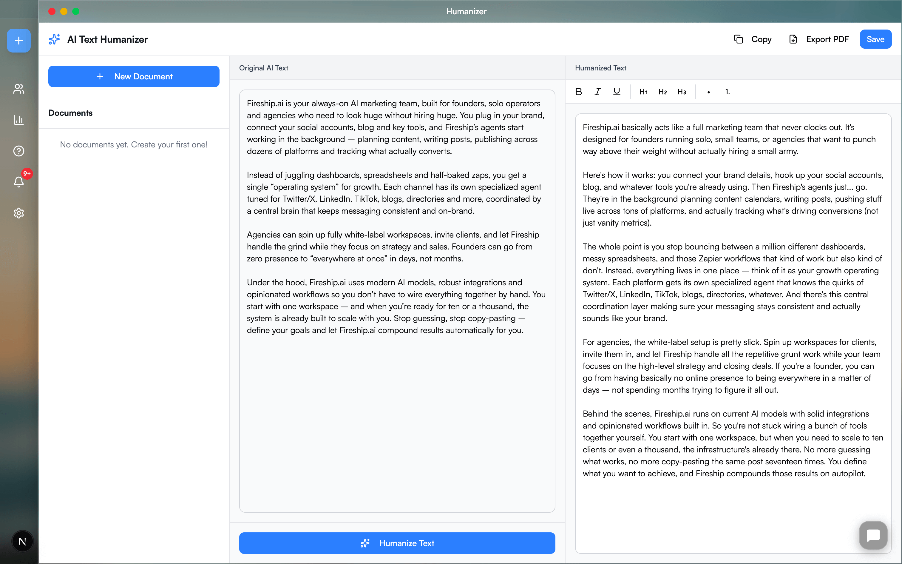Fireship AI Screenshot