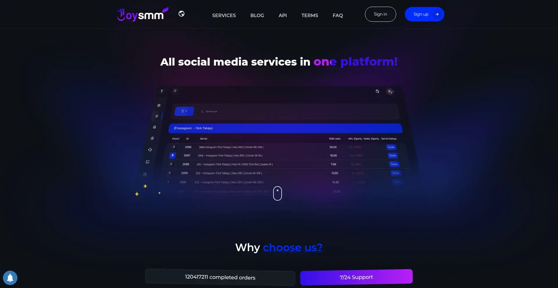 Joysmm Screenshot