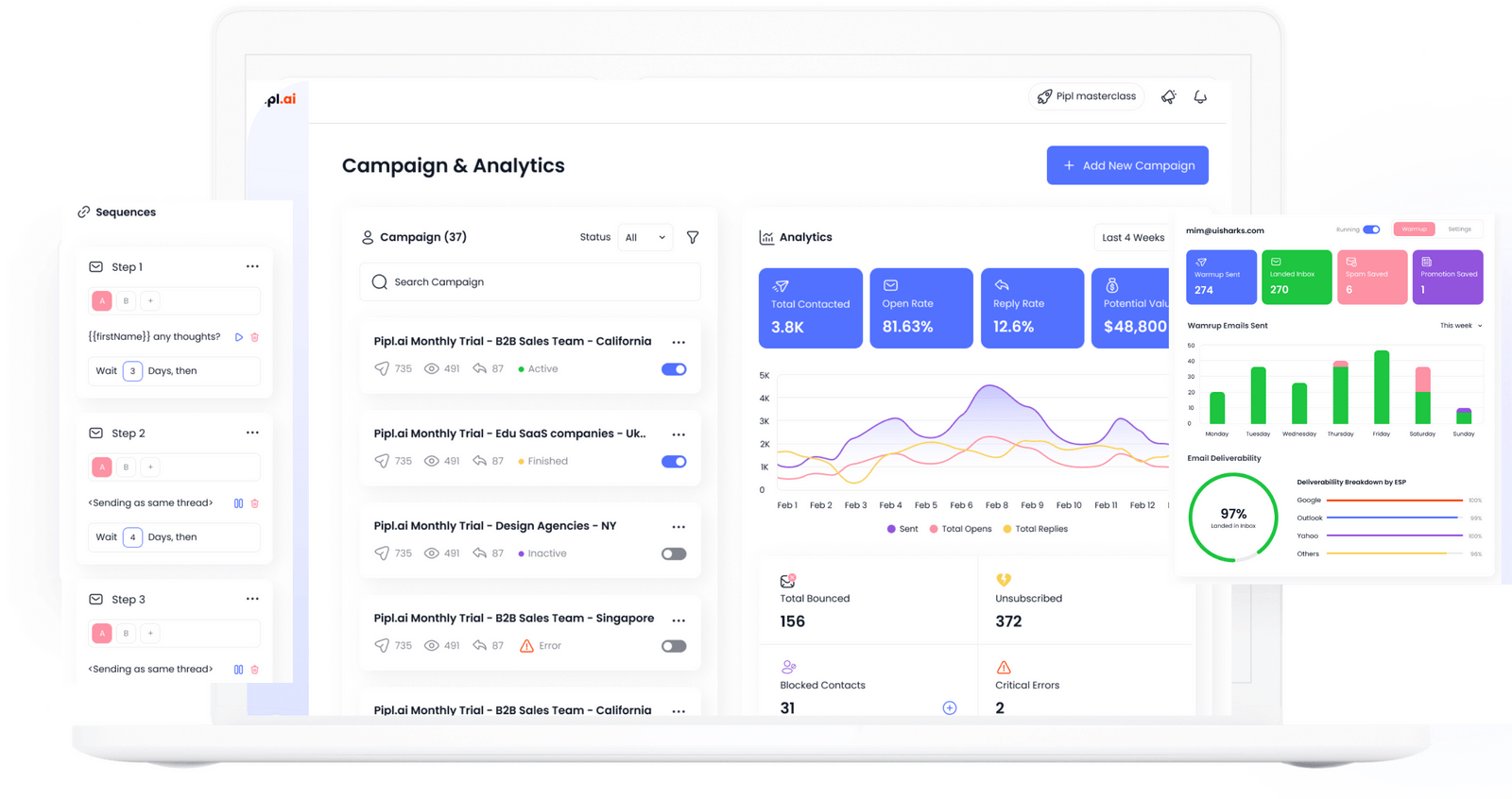 PlusVibe AI Screenshot