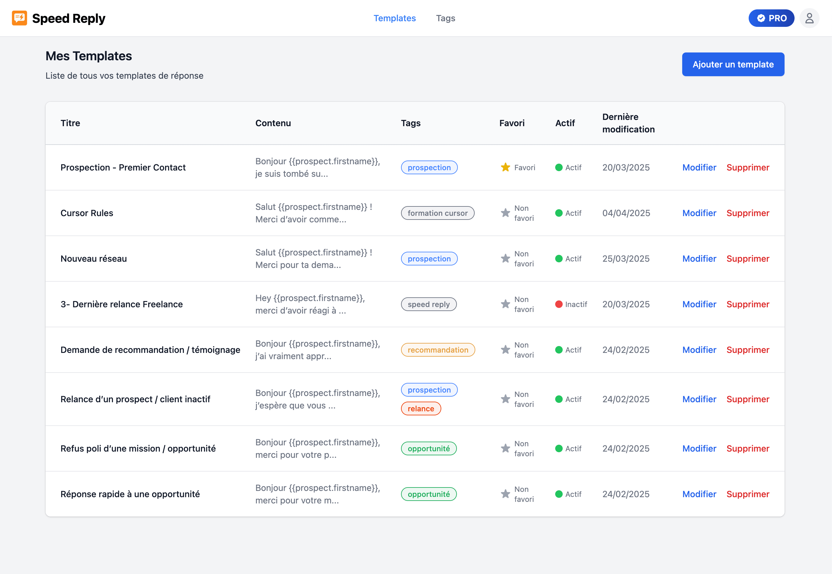Speed Reply Screenshot