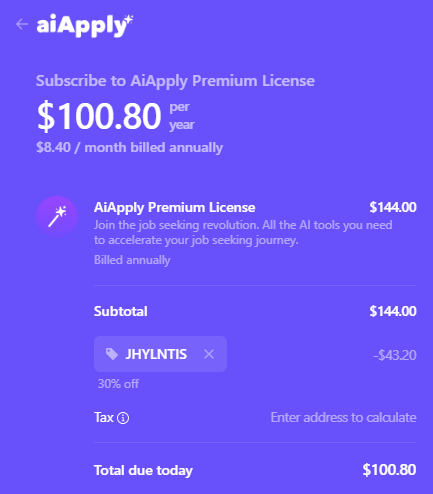 AiApply coupon