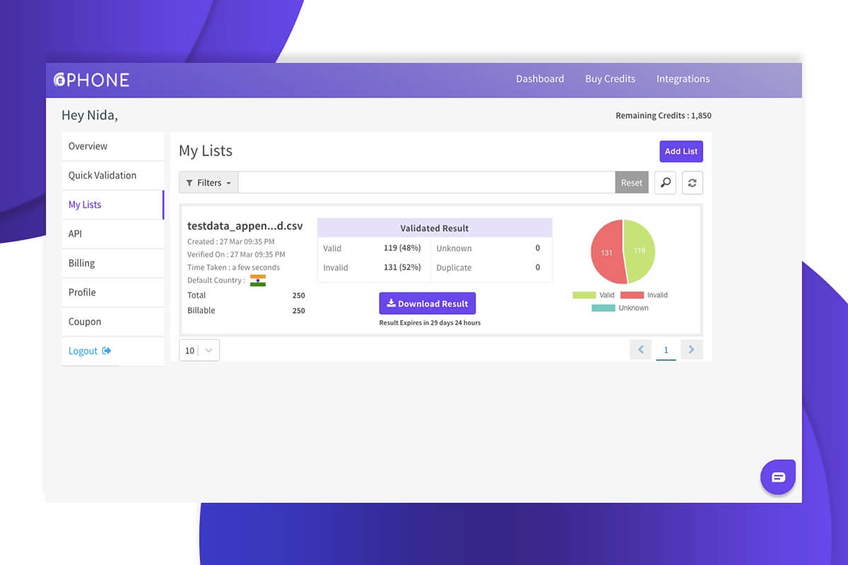 ClearoutPhone Screenshot