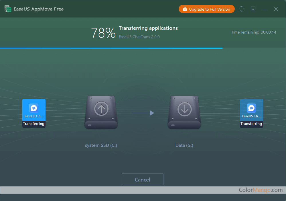 EaseUS AppMove Screenshot