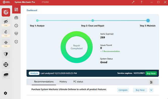 System Mechanic Professional Screenshot