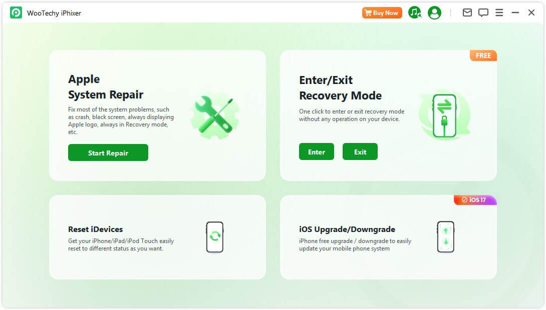WooTechy iPhixer Screenshot